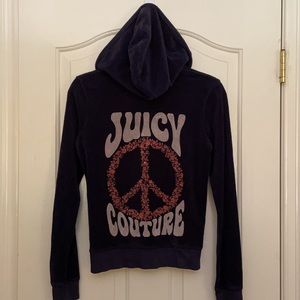 Juicy Couture Navy Terry Long Sleeve track jacket